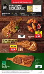 Gazetka promocyjna Lidl - Aktionsprospekt - Gazetka - ważna od 03.12 do 03.12.2022 - strona 5 - produkty: bio, bioland, brot, butter, Croissant, eis, Kürbis, lebensmittel, nuss, reis, Ti, vita