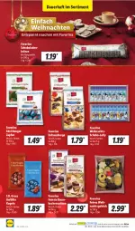 Gazetka promocyjna Lidl - Aktionsprospekt - Gazetka - ważna od 03.12 do 03.12.2022 - strona 62 - produkty: auer, Bau, erdnuss, kuchen, Kugel, ndk, nuss, Schal, Schale, schoko, schokolade, schokoladen, Ti, weihnachten