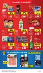 Gazetka promocyjna Lidl - Aktionsprospekt - Gazetka - ważna od 03.12 do 03.12.2022 - strona 7 - produkty: angebot, aoste stickado, bahlsen, butter, eis, elle, essig, gin, jahrgangssekt, joghur, joghurt, joghurt mit der ecke, kitkat, lion, Müller, mumm, Nescafé, nestlé, preisvorteil, reis, ritter, ritter sport, rum, sekt, Sport, stickado, tee, teekanne, teller, Ti, ZTE