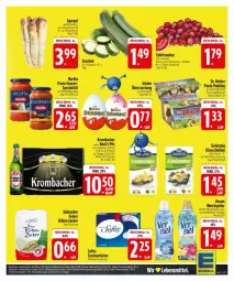 Gazetka promocyjna Edeka - Prospekte - Gazetka - ważna od 22.03 do 22.03.2025 - strona 27 - produkty: barilla, Becher, beck's, flasche, goldsteig, Käse, käsescheiben, Kinder, krombache, krombacher, lebensmittel, pasta, pasta-sauce, Paula, pils, sauce, saucen, spargel, Spezi, südzucker, tafeltrauben, Tasche, taschen, taschentücher, Ti, trauben, tücher, vernel, weichspüler, zucchini, zucker