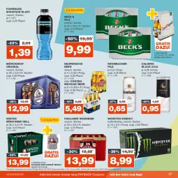 Gazetka promocyjna Real - Gazetka - ważna od 18.11 do 18.11.2023 - strona 17 - produkty: bier, corona, coupon, coupons, desperados, eis, gin, krombache, krombacher, krombacher pils, lack, mönchshof, monster, Monster Energy, Paula, paulaner, payback, pils, reis, Spaten, Ti, weissbier, ZTE