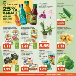 Gazetka promocyjna Real - Gazetka - ważna od 18.11 do 18.11.2023 - strona 2 - produkty: bratwurst, coupon, coupons, eis, florette, gurke, Innocent, kartoffel, kartoffeln, korn, payback, phalaenopsis, rügenwalder, rügenwalder mühle, säfte, salami, salat, Salatgurke, Schal, Schale, sesam, smoothie, smoothies, speisekartoffeln, spitzkohl, steinhaus, Ti, topf, torte, tortelloni, übertopf, wasa, Wirsing, wurst