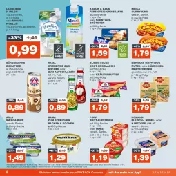 Gazetka promocyjna Real - Gazetka - ważna od 18.11 do 18.11.2023 - strona 8 - produkty: arla, aufstrich, bärenmarke, Becher, braten, brot, brötchen, butter, coupon, coupons, creme, Croissant, croissants, curry, eis, eiskaffee, filet, filets, fleisch, homann, Kærgården, kaffee, kartoffel, kartoffelsalat, knoblauch, kräuter, kräuterbutter, landliebe, meica, milch, nudel, oder kräuter, payback, Popp, pute, rama, rama cremefine, reifen, reis, salat, Sonntagsbrötchen, Ti, ZTE