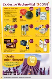 Gazetka promocyjna Tegut - Angebote der Woche - Gazetka - ważna od 15.07 do 15.07.2023 - strona 14 - produkty: alkohol, Alwa, Becher, corona, corona extra, eis, ente, erde, flasche, Gemüsekonserve, getränk, getränke, gutschein, gutscheine, Handy, joghur, joghurt, joghurt mit der ecke, Konserven, kosmetik, leberwurst, leine, limette, mac, mars, melone, Mett, milch, mineralwasser, Müller, natur, naturkosmetik, Pommersche, RhönSprudel, riegel, rügenwalder, rügenwalder mühle, snack, snacks, snickers, Sprudel, Tchibo, Ti, wasser, wassermelone, wurst, zitrone