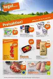 Gazetka promocyjna Tegut - Angebote der Woche - Gazetka - ważna od 15.07 do 15.07.2023 - strona 3 - produkty: alkohol, angebot, angebote, auer, Bau, Bauer, Becher, bio, bohne, bohnen, brustfilet, dallmayr, dekoration, drink, Drink Dose, eis, filet, getränk, getränke, hähnchenbrust, hähnchenbrustfilet, jamón serrano, joghur, joghurt, milch, paprika, reis, Schal, Schale, serrano, Ti, tisch, tomate, tomaten, zewa