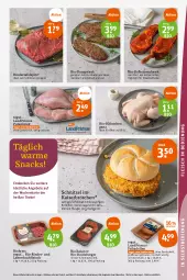 Gazetka promocyjna Tegut - Angebote der Woche - Gazetka - ważna od 15.07 do 15.07.2023 - strona 7 - produkty: angebot, angebote, bio, braten, braun, brötchen, burger, decke, dekoration, dell, eis, elle, ente, fleisch, frikadellen, grill, hackfleisch, Kaiser, lamm, landprimus, leine, mac, Ofen, pute, putenbrust, reis, rind, rinder, rum, rumpsteak, saft, schnitzel, snack, snacks, steak, tafelspitz, Ti, tisch, wurst