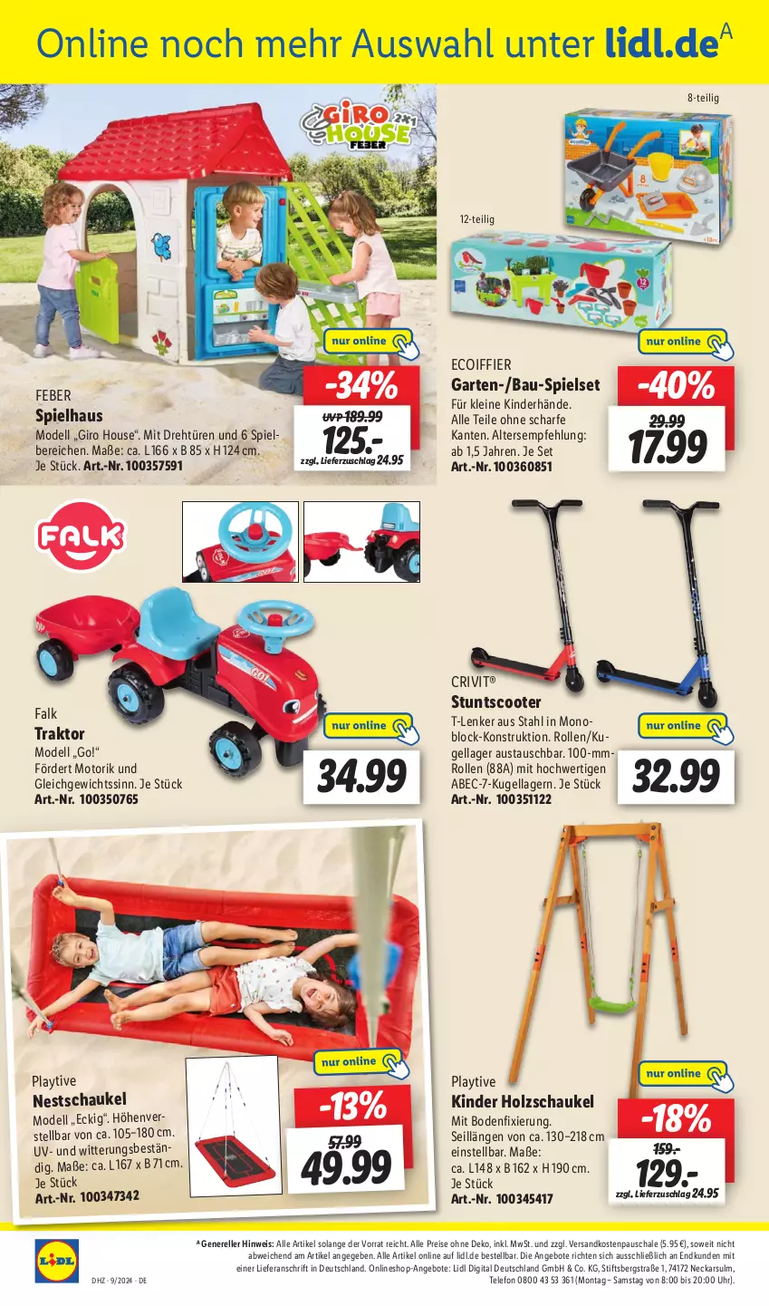 Aktueller Prospekt Lidl - Aktionsprospekt - von 26.02 bis 02.03.2024 - strona 60 - produkty: angebot, angebote, aust, Bau, crivit, dell, eis, elle, Garten, Holz, Kinder, Kugel, leine, Mode, ndk, reis, rel, Schal, Schale, Schaukel, scooter, telefon, Ti, uhr