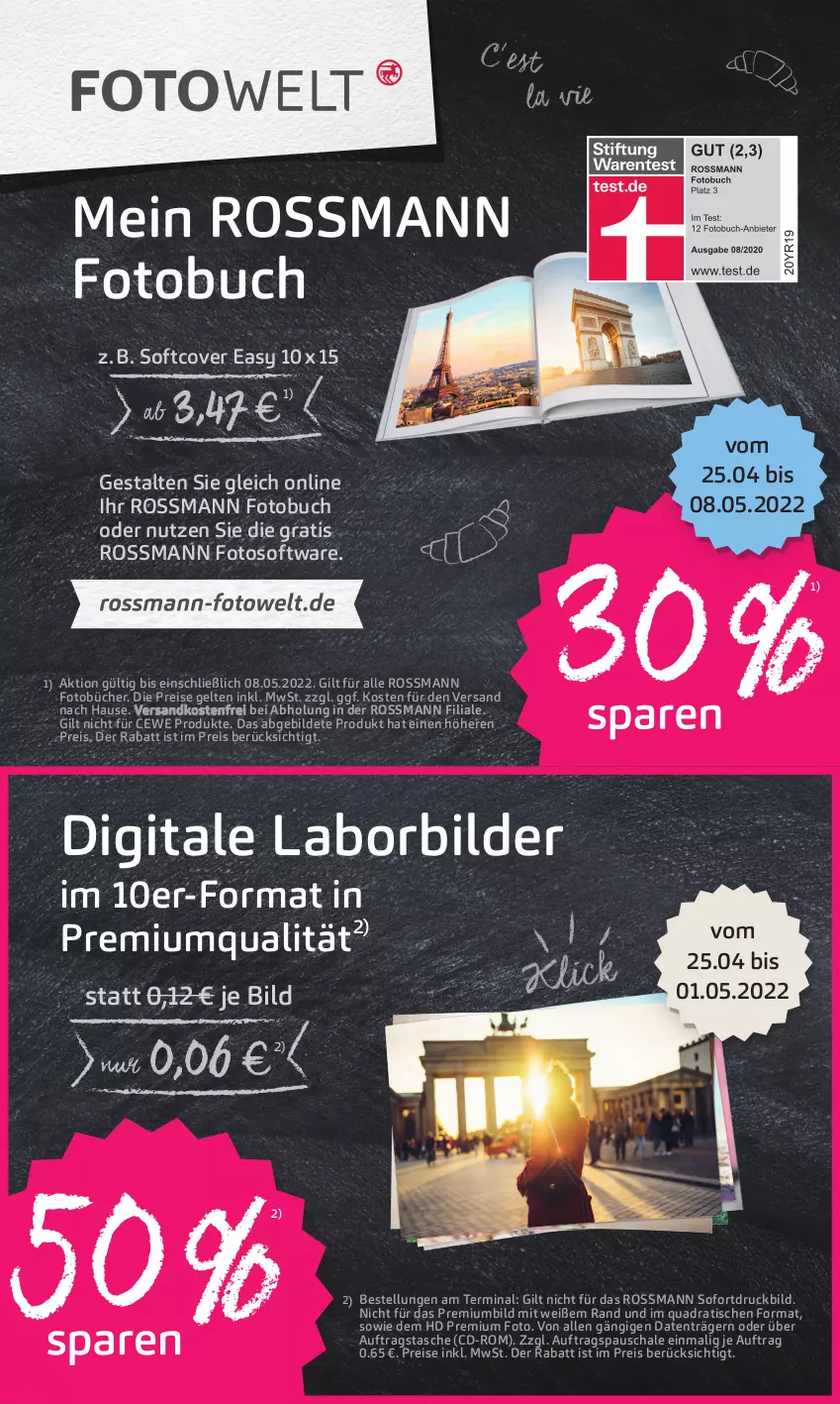 Aktueller Prospekt Rossmann - Prospekte - von 25.04 bis 29.04.2022 - strona 13 - produkty: buch, cewe, eis, Fotobuch, ndk, quad, reis, Schal, Schale, Software, Tasche, Ti, tisch, versandkostenfrei