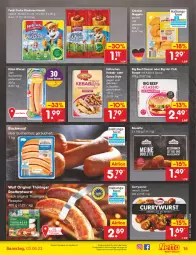 Gazetka promocyjna Netto Marken-Discount - Filial-Angebote - Gazetka - ważna od 03.06 do 03.06.2023 - strona 15 - produkty: angebot, beef, bestpreis, bockwurst, braten, bratwurst, buch, burger, chicken nuggets, chili, curry, currywurst, eis, ferdi fuchs, gin, gyros, Holz, hot chili, Käse, Kinder, nuggets, original thüringer, reifen, reis, rezept, ring, rostbratwurst, sauce, schnitten, thüringer rostbratwurst, Ti, wiener, wurst, ZTE