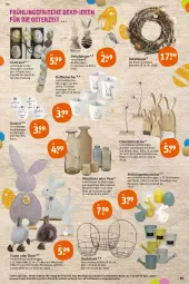 Gazetka promocyjna Tegut - Angebote der Woche - Gazetka - ważna od 19.03 do 19.03.2022 - strona 19 - produkty: Bau, Becher, blume, Dekohänger, dekoration, Draht, eier, erde, Holz, kaffee, kaffeebecher, korb, Kranz, lack, leine, Plüsch, senf, telefon, Ti, uhr, Vase, windlicht