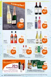 Gazetka promocyjna Tegut - Angebote der Woche - Gazetka - ważna od 19.03 do 19.03.2022 - strona 20 - produkty: alkohol, alkoholische getränke, aperol, auer, Bad, bier, brillant sekt, burgunder, casal garcia, dell, doppelkorn, eis, erde, flasche, getränk, getränke, grauer burgunder, haselnuss, korn, krombache, krombacher, nuss, pils, pilsener, pilsner, premium pils, rind, riserva, roséwein, rotwein, Saalfelder, sekt, söhnlein, söhnlein brillant, Ti, veltins, veltins pilsener, vinho verde, wein, Weißwein