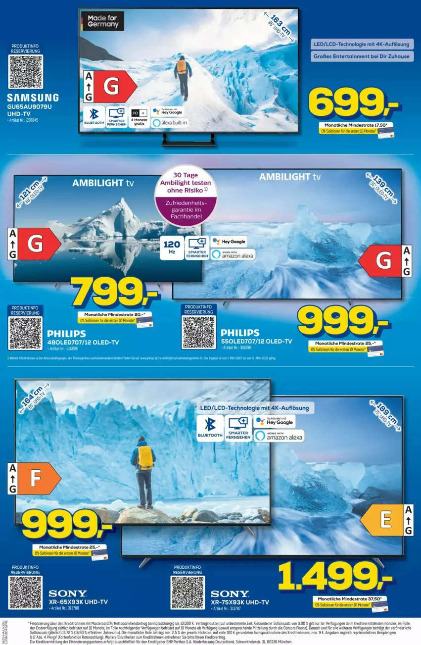 Aktueller Prospekt Euronics - Prospekte - von 01.02 bis 08.02.2023 - strona 3 - produkty: alexa, amazon alexa, ente, sony, tee, Ti, uhd, UHD-TV