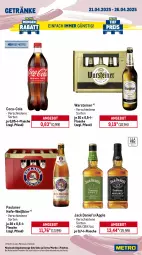 Gazetka promocyjna Metro - Wochen-Angebote - Gazetka - ważna od 26.04 do 26.04.2025 - strona 13 - produkty: Alwa, angebot, Apple, bier, bohne, coca-cola, cola, eis, erdnüsse, espresso, flasche, getränk, getränke, Hefe, jack daniel, jacobs, lavazza, Metro, metro gastro, mineralwasser, Palette, Paula, paulaner, reis, steiner, Ti, ültje, ültje erdnüsse, volvic, warsteiner, wasser