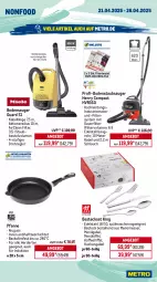 Gazetka promocyjna Metro - Wochen-Angebote - Gazetka - ważna od 26.04 do 26.04.2025 - strona 16 - produkty: angebot, auer, backofen, beleuchtung, besteck, besteckset, beutel, bodensauger, bodenstaubsauger, edelstahl, eis, Elektro, elle, gabel, gefrierkombination, gefrierschrank, herdarten, kaffee, kuchen, kühlschrank, Löffel, messer, Metro, Ofen, pfanne, reis, Schal, schlauch, Schrank, sonderposten, spülmaschinen, staubbeutel, staubsauger, teller, Ti