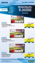 Gazetka promocyjna Metro - Wochen-Angebote - Gazetka - ważna od 26.04 do 26.04.2025 - strona 21 - produkty: angebot, brot, edelstahl, eis, Elektro, elle, fernseher, küche, Küchen, küchenmaschine, latte, LG, Metro, milch, reis, schüssel, teller, Ti, tiefpreis, uhd