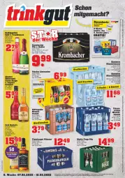 Gazetka promocyjna Trinkgut - Gazetka - ważna od 12.02 do 12.02.2022 - strona 1 - produkty: alkohol, Alwa, angebot, Apple, burger, caramel, deka, deutschlandcard, ecco, eis, elle, erde, flasche, flensburger, frucht, fruchtsecco, jack daniel, jack daniel's, krombache, krombacher, krombacher pils, limo, limonade, limonaden, liqueur, mac, mineralwasser, pils, pilsener, radler, rotkäppchen, rouge, sekt, sinalco, tennessee whiskey, Ti, uhr, wasser, wein, weinbrand, whiskey