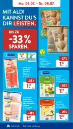 Gazetka promocyjna AldiSud - NÄCHSTE WOCHE - Gazetka - ważna od 08.07 do 08.07.2023 - strona 10 - produkty: aldi, brötchen, burger, Edelsalami, eis, emmentaler, gouda, hinterschinken, kochschinken, korn, pute, reis, salami, schinken, ZTE