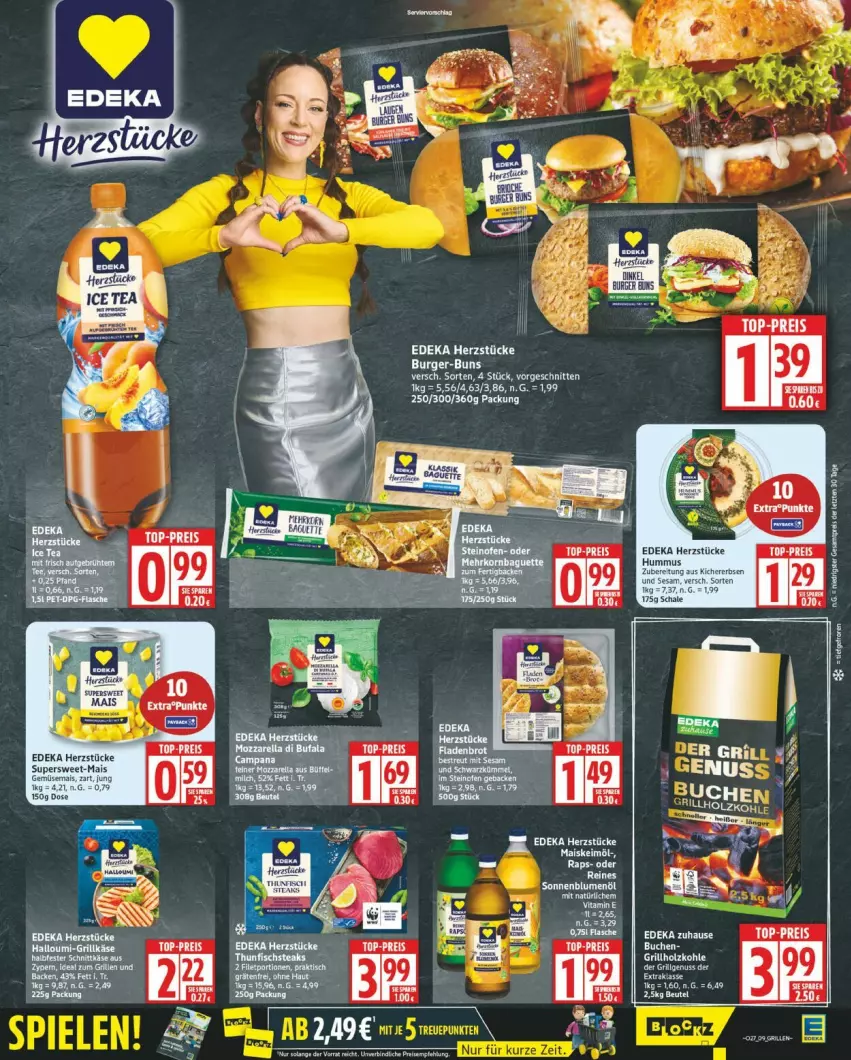 Aktueller Prospekt Edeka - Prospekte - von 30.06 bis 05.07.2025 - strona 9 - produkty: blume, blumen, blumenöl, burger, deka, eis, grill, LG, nuss, reis, schnitten, sonnenblume, sonnenblumen, sonnenblumenöl, tee, top-preis, vita