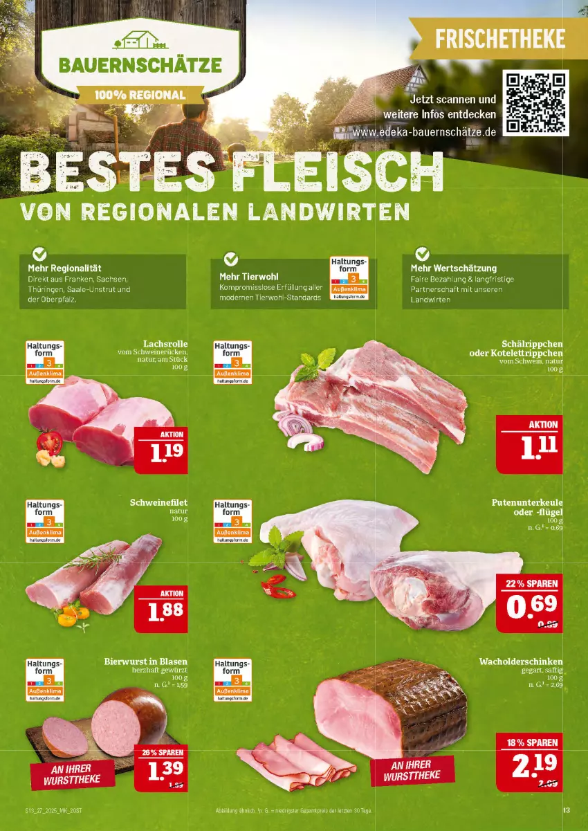 Aktueller Prospekt Marktkauf - Prospekt - von 29.06 bis 05.07.2025 - strona 13 - produkty: bier, eis, filet, gewürz, kotelett, lachs, Lachsrolle, Mode, natur, reis, ring, sac, schinken, schwein, schweine, schweinefilet, schweinerücken, Ti, wein, weine, wurst, ZTE