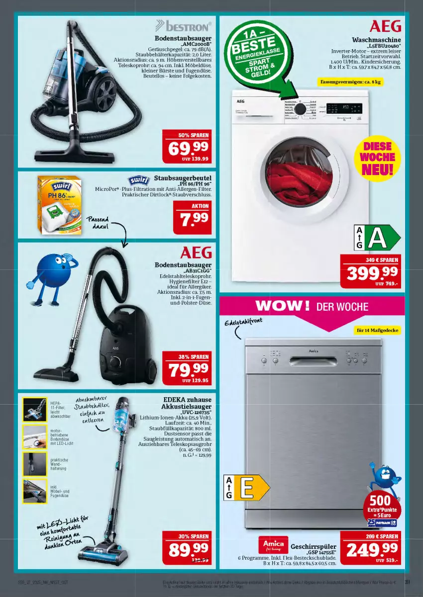 Aktueller Prospekt Marktkauf - Prospekt - von 29.06 bis 05.07.2025 - strona 33 - produkty: akku, auto, Behälter, besteck, beutel, bodenstaubsauger, bürste, decke, deka, edelstahl, eis, geschirr, geschirrspüler, HP, Kinder, led-licht, leine, LG, möbel, staubsauger, staubsaugerbeutel, Stielsauger, Teleskop, Ti, tisch, waschmaschine