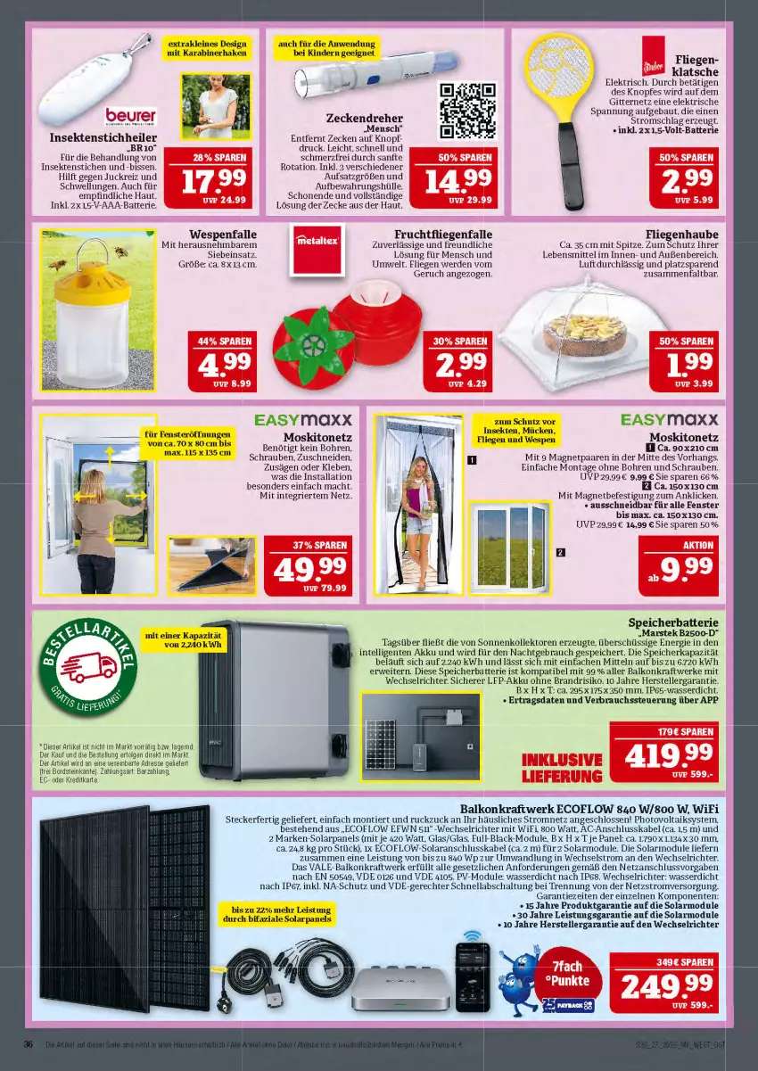 Aktueller Prospekt Marktkauf - Prospekt - von 29.06 bis 05.07.2025 - strona 36 - produkty: akku, batterie, Bau, eis, elle, ente, erde, fenster, frucht, Intel, Kinder, kraft, lack, lebensmittel, leine, LG, Liege, mac, mars, moskitonetz, Rauch, rwe, säge, Schal, schrauben, sekt, teller, Ti, wasser