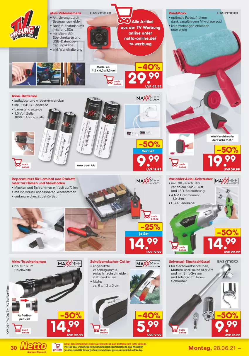 Aktueller Prospekt Netto Marken-Discount - Filial Angebote - von 28.06 bis 03.07.2021 - strona 32