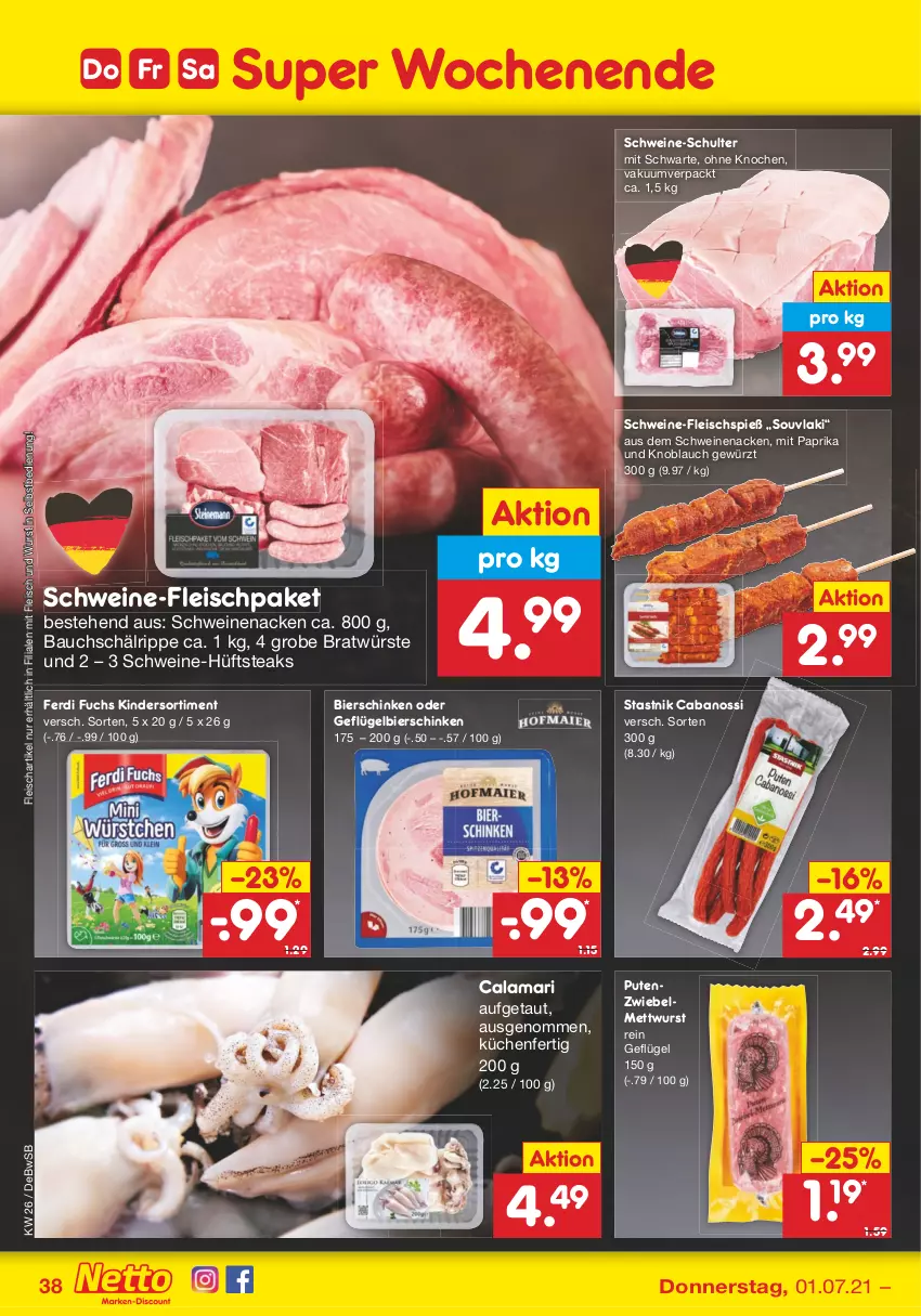 Aktueller Prospekt Netto Marken-Discount - Filial Angebote - von 28.06 bis 03.07.2021 - strona 40