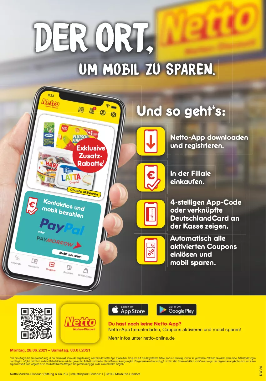 Aktueller Prospekt Netto Marken-Discount - Filial Angebote - von 28.06 bis 03.07.2021 - strona 47