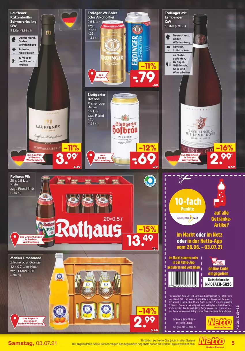 Aktueller Prospekt Netto Marken-Discount - Filial Angebote - von 28.06 bis 03.07.2021 - strona 7