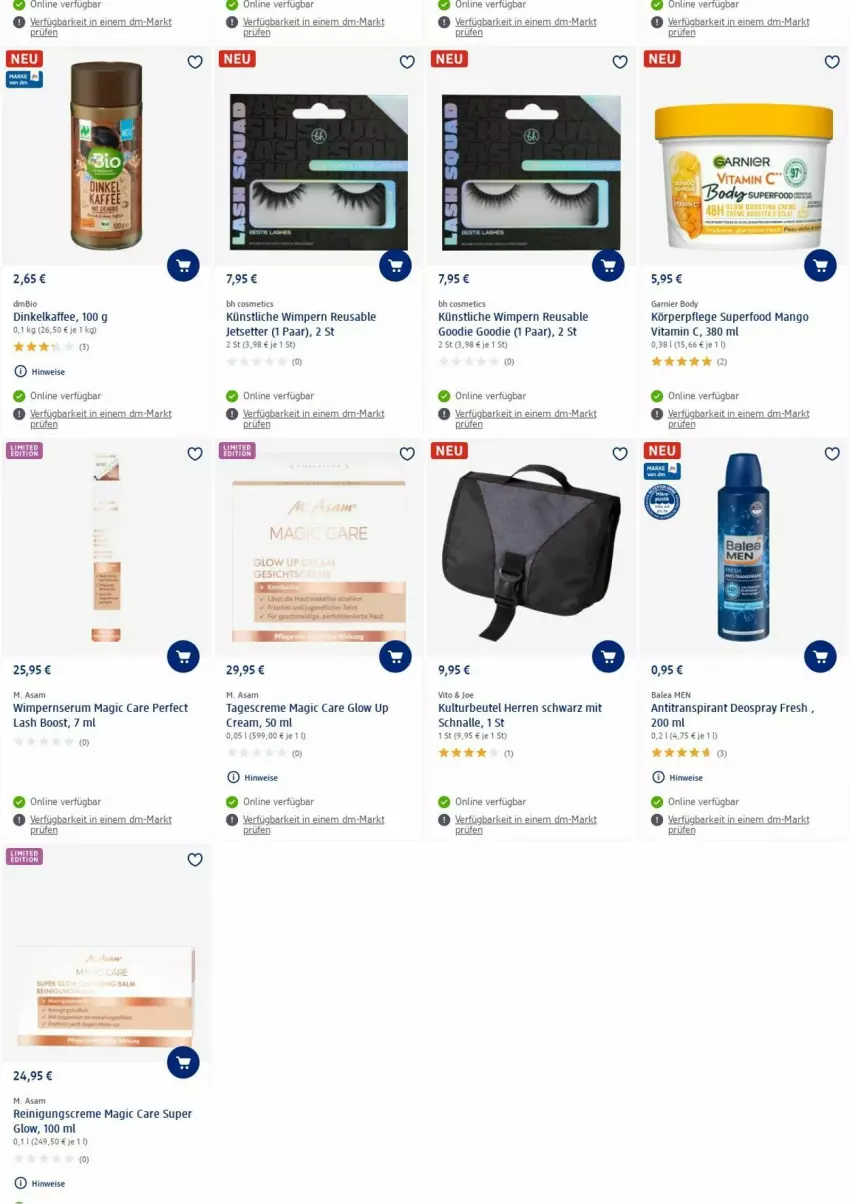 Aktueller Prospekt Dm Drogerie - Prospekte - von 28.08 bis 06.09.2023 - strona 22 - produkty: Antitranspirant, beutel, bio, body, creme, deo, deospray, dip, eis, garnier, kaffee, körperpflege, mango, Reinigung, rum, Serum, tagescreme, Ti, vita, Vitamin C