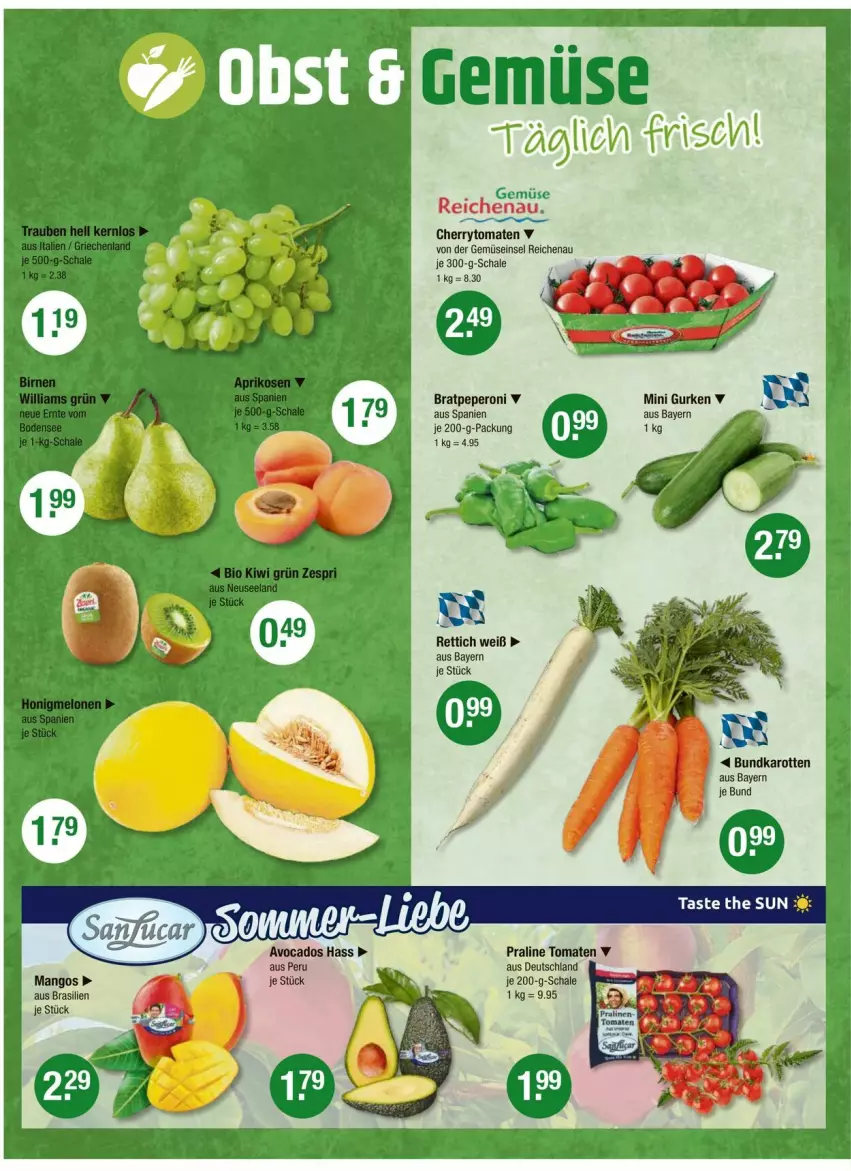 Aktueller Prospekt Vmarkt - Prospekte - von 28.08 bis 03.09.2025 - strona 4 - produkty: avocado, avocados, Bratpeperoni, cherrytomaten, gurke, gurken, karotten, mango, mangos, ndk, peperoni, Peroni, Rettich, Schal, Schale, Ti, tomate, tomaten