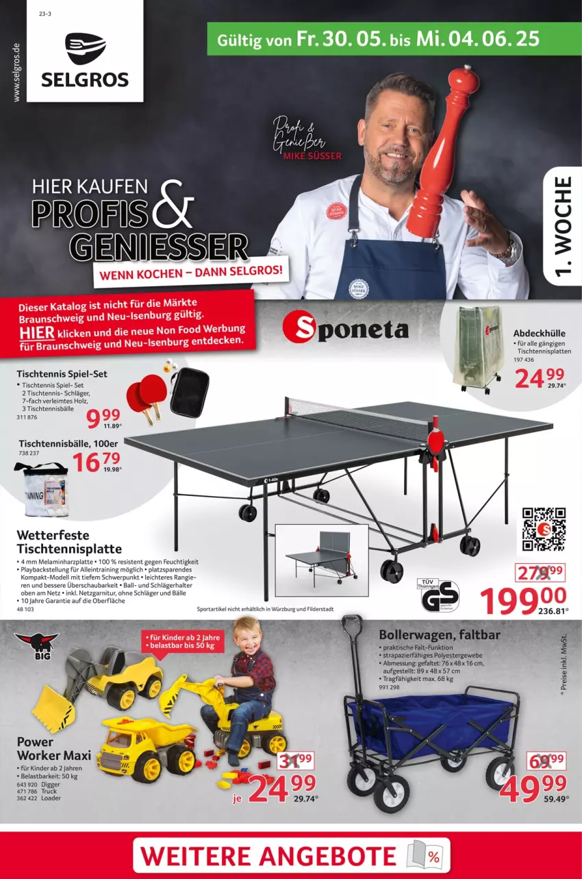 Aktueller Prospekt Selgros - Non Food - von 30.05 bis 04.06.2025 - strona 1 - produkty: ball, dell, garnitur, Holz, Kinder, latte, LG, Mode, ring, Sport, Ti, tisch
