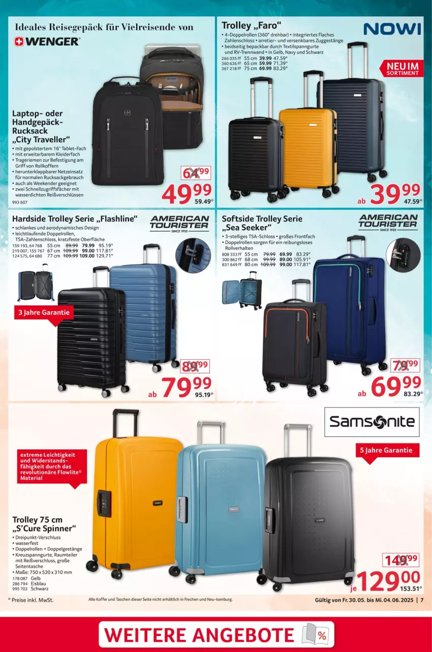 Aktueller Prospekt Selgros - Non Food - von 30.05 bis 04.06.2025 - strona 7 - produkty: eis, elle, kleid, kleider, koffer, Laptop, Laufen, LG, Rauch, reis, rucksack, rwe, sac, tablet, Tasche, taschen, Ti, trolley, wasser