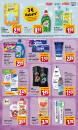 Gazetka promocyjna Rewe - Diese Woche im Angebot! - Gazetka - ważna od 19.03 do 19.03.2022 - strona 16 - produkty: aktionspreis, allzweckreiniger, axe, axe duschgel, Cap, creme, deo, deospray, dove, dusche, duschgel, eis, fairy, febreze, freche freunde, früchte, handcreme, Kinder, milupa, müsli, neutrogena, reiniger, reis, sensodyne, shampoo, spee, staubmagnet, swiffer, Tasche, taschen, taschentücher, Tempo, Ti, tücher, universal gel, weck, zahncreme