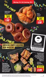 Gazetka promocyjna Lidl - Aktionsprospekt - Gazetka - ważna od 18.02 do 18.02.2023 - strona 15 - produkty: banane, bananen, beere, beeren, bett, brot, butter, Croissant, Donut, eis, erdnuss, Erdnussbutter, gin, heidelbeere, heidelbeeren, LG, milch, nuss, reis, rezept, schoko, Ti, toast, Yo