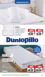 Gazetka promocyjna Lidl - Aktionsprospekt - Gazetka - ważna od 18.02 do 18.02.2023 - strona 27 - produkty: angebot, dell, dunlop, eis, elle, kissen, kopfkissen, matratze, matratzen, Mode, reis, Ti, topper, und matratze, ZTE