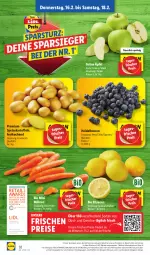 Gazetka promocyjna Lidl - Aktionsprospekt - Gazetka - ważna od 18.02 do 18.02.2023 - strona 36 - produkty: angebot, beere, beeren, bio, discount, eis, ente, frucht, heidelbeere, heidelbeeren, kartoffel, kartoffeln, magazin, möhren, obst, Obst und Gemüse, reis, speisekartoffeln, Ti, und gemüse, zitrone, zitronen