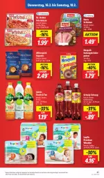 Gazetka promocyjna Lidl - Aktionsprospekt - Gazetka - ważna od 18.02 do 18.02.2023 - strona 45 - produkty: angebot, Dr. Oetker, eis, getränk, getränke, herta, intermezzo, kakao, lupilu, mövenpick, nesquik, reis, schinken, Schwip Schwap, tee, Ti, volvic, windeln, ZTE