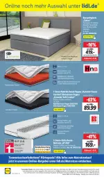 Gazetka promocyjna Lidl - Aktionsprospekt - Gazetka - ważna od 18.02 do 18.02.2023 - strona 54 - produkty: angebot, angebote, Bad, bett, boxspringbett, decke, eis, elle, federkern, kaltschaummatratze, mab, matratze, matratzen, matratzenauflage, ndk, ohne matratze, reis, rel, ring, Schal, Schale, schauma, Schaummatratze, Tasche, taschen, telefon, Ti, topper, uhr