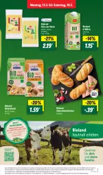 Gazetka promocyjna Lidl - Aktionsprospekt - Gazetka - ważna od 18.02 do 18.02.2023 - strona 7 - produkty: Bad, bio, bioland, brot, brötchen, dinkelmehl, eis, gutschein, gutscheine, Käse, LG, mehl, milch, Ofen, preisvorteil, reis, steinofen, Ti