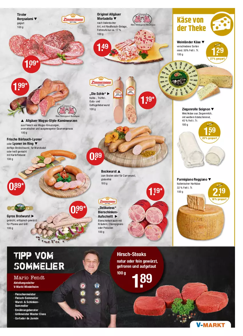 Aktueller Prospekt Vmarkt - V-Markt - von 21.04 bis 27.04.2022 - strona 3 - produkty: Abtei, aufschnitt, bier, bierschinken, bockwurst, braten, bratwurst, brot, champignon, champignons, curry, currywurst, dell, eis, elle, fleisch, Geflügel, gewürz, gin, grill, gyros, hartkäse, italienischer hartkäse, Kamin, Kaminwurz, kartoffel, kartoffelsalat, Käse, kräuter, kräutern, leberwurst, LG, lyoner, mac, Meister, milch, mortadella, natur, nuss, parmigiano, parmigiano reggiano, pfanne, pistazien, reggiano, rind, rindfleisch, ring, salami, salat, schinken, steak, steaks, Ti, tisch, Trüffel, weichkäse, wein, wurst, Yo