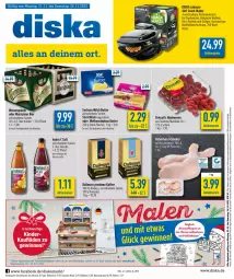 Gazetka promocyjna Diska - Prospekte - Gazetka - ważna od 26.11 do 26.11.2022 - strona 1 - produkty: aktionspreis, angebot, angebote, Becher, beere, beeren, bier, butter, dallmayr, dallmayr prodomo, deka, eis, flasche, grill, henkel, himbeer, himbeere, himbeeren, kaffee, latte, LG, milch, prodomo, reis, sac, saft, salz, sandwich, Schal, Schale, schenkel, snack, steiner, Ti, waffeln, warsteiner, weihenstephan, ZTE