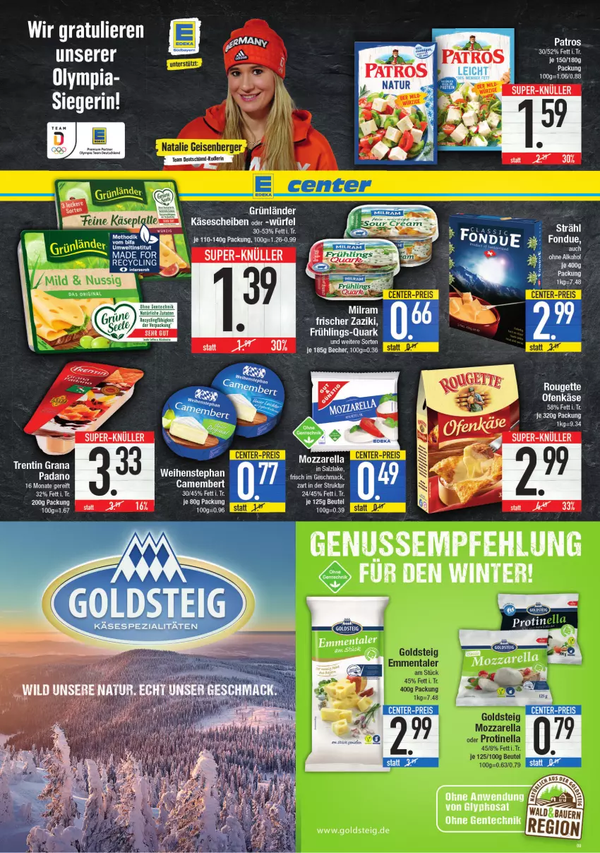 Aktueller Prospekt E Center - Angebote der Woche - von 21.02 bis 26.02.2022 - strona 9 - produkty: Berger, eis, padano, Ti