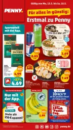 Gazetka promocyjna Penny - Prospekte - Gazetka - ważna od 18.05 do 18.05.2024 - strona 1 - produkty: banane, bananen, chiquita, coupon, eis, ente, jacobs, jacobs krönung, obst, reis, tee, Ti, tisch, und gemüse