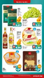 Gazetka promocyjna Penny - Prospekte - Gazetka - ważna od 18.05 do 18.05.2024 - strona 15 - produkty: elle, Geflügel, gin, Havana Club, jacobs, jacobs krönung, Käse, käsescheiben, leberwurst, rum, Schal, Schale, tafeltrauben, trauben, weichkäse, wurst