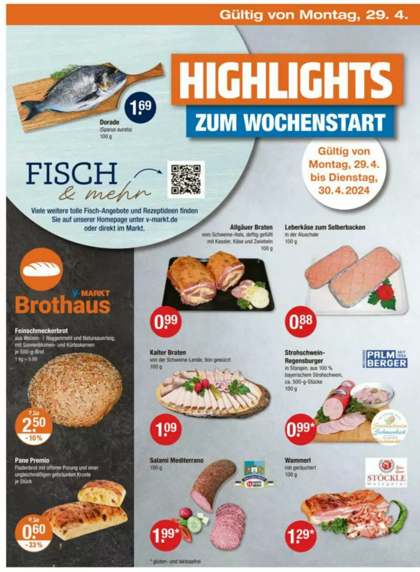 Aktueller Prospekt Vmarkt - Prospekte - von 25.04 bis 01.05.2024 - strona 22 - produkty: aeg, angebot, angebote, Berger, blume, blumen, braten, brot, eier, fisch, gewürz, HP, Käse, leberkäs, leberkäse, LG, Omep, rezept, Schal, Schale, schwein, schweine, sonnenblume, sonnenblumen, Ti, wein, weine, zwiebel, zwiebeln