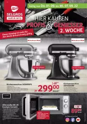 Gazetka promocyjna Selgros - Nonfood - Gazetka - ważna od 07.09 do 07.09.2022 - strona 1 - produkty: edelstahl, eier, eis, Elektro, elle, ente, grill, KitchenAid, küche, Küchen, küchenmaschine, lack, mikrowelle, Reinigung, Ria, rwe, Schneebesen, schüssel, Signal, Spritzschutz, tee, Ti, timer