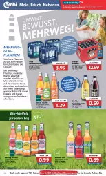 Gazetka promocyjna Combi - Prospekte - Gazetka - ważna od 22.01 do 22.01.2022 - strona 20 - produkty: Alwa, angebot, angebote, bier, bio, bionade, discount, eis, ente, erde, erdinger, flasche, glasflasche, mineralwasser, Mio Mio, Rauch, reis, ring, rwe, säfte, Ti, vilsa, wasser