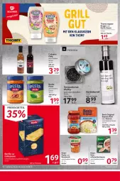 Gazetka promocyjna Selgros - Food - Gazetka - ważna od 09.08 do 09.08.2023 - strona 18 - produkty: barilla, Becher, beere, Ben’s Original, beutel, burger, culinaria, eis, ente, essig, flasche, gin, knoblauch, knorr, Kürbis, Kürbiskernöl, pasta, pfeffer, preisvorteil, reis, reiss, Ria, sauce, saucen, snack, tee, thomy, Ti