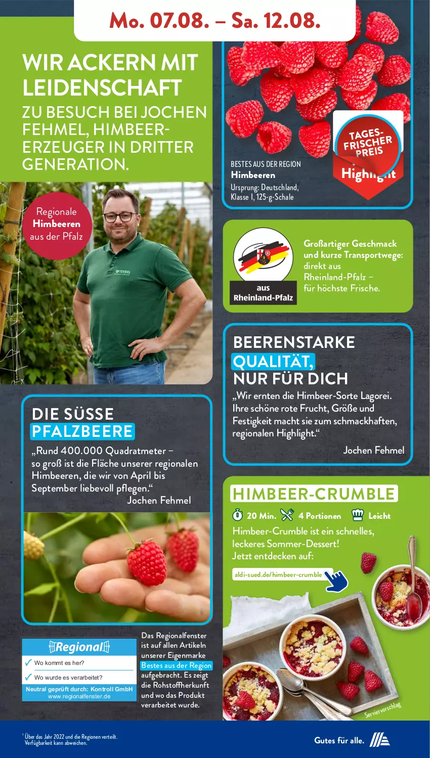 Aktueller Prospekt AldiSud - NÄCHSTE WOCHE - von 07.08 bis 12.08.2023 - strona 33 - produkty: aldi, beere, beeren, decke, dessert, eis, elle, fenster, frucht, himbeer, himbeere, himbeeren, mac, pril, quad, reis, ritter, rum, Schal, Schale, Sport, Ti